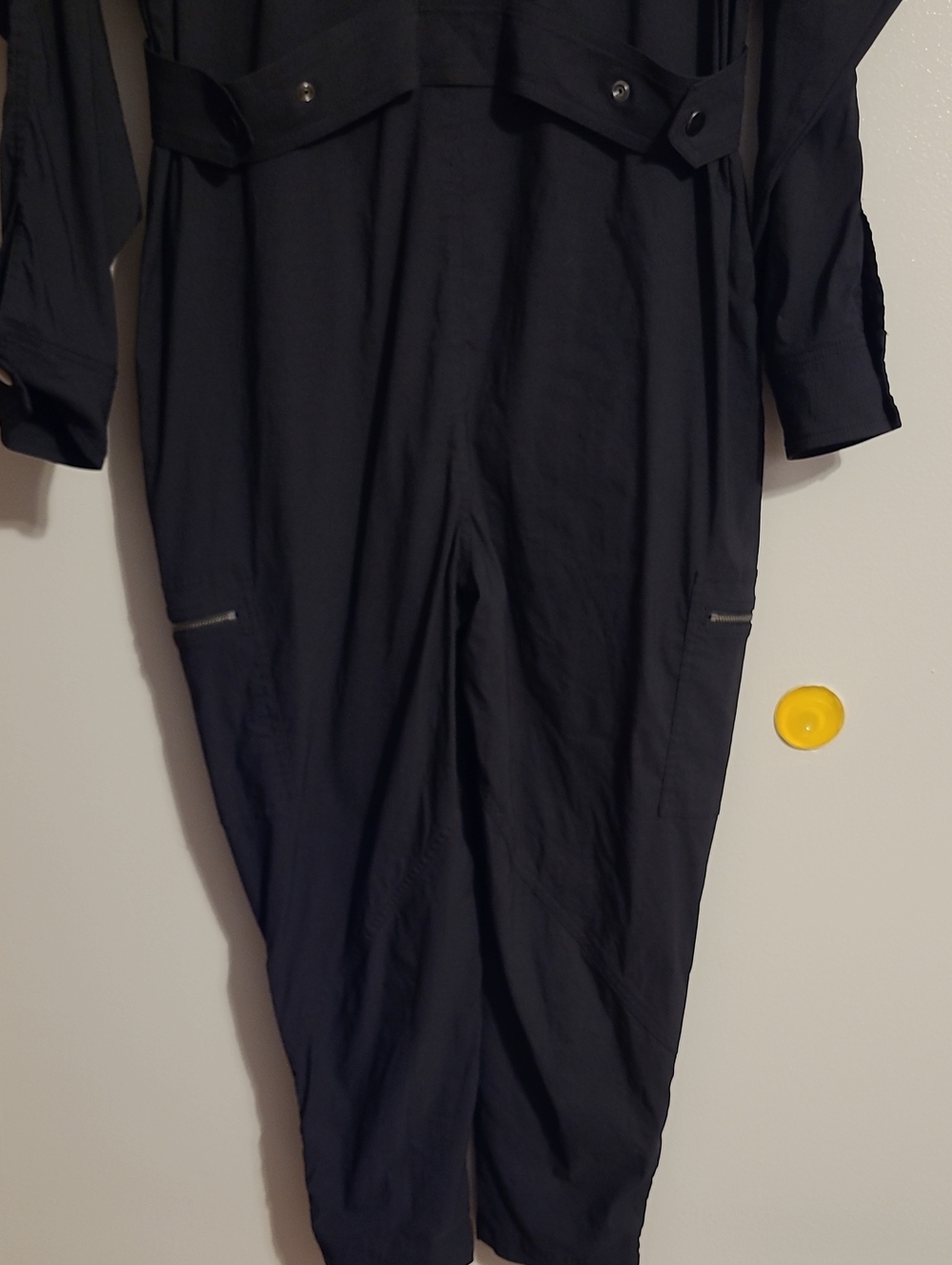 Athleta Lenox Utility Cargo Jumpsuit Black Wmn Sz 6 Gorpcore Athletic - Picture 11 of 16